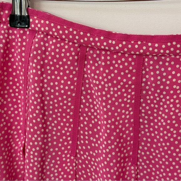 Pendleton Silk Pleated Polka Dot A Line Knee Length Skirt US14 - Picture 10 of 14
